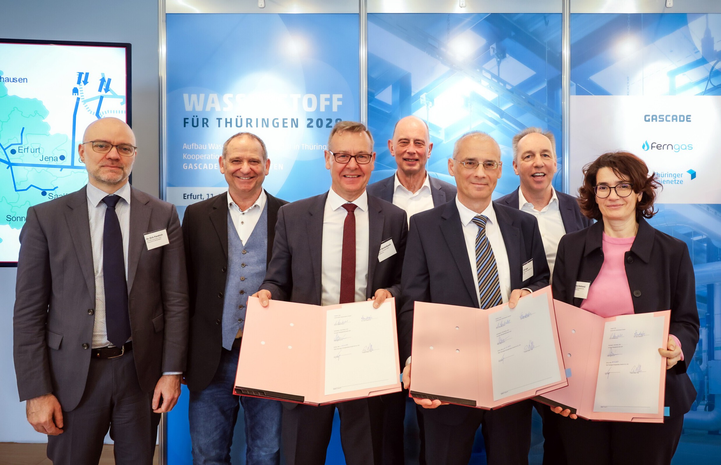 Wasserstoff für Thüringen - Unterzeichnung der Absichtserklärung