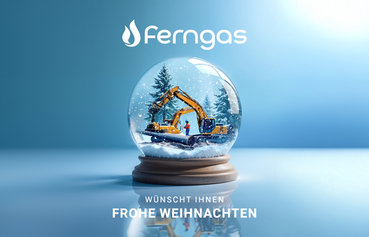 Karte: Ferngas wünscht Frohe Weihnachten