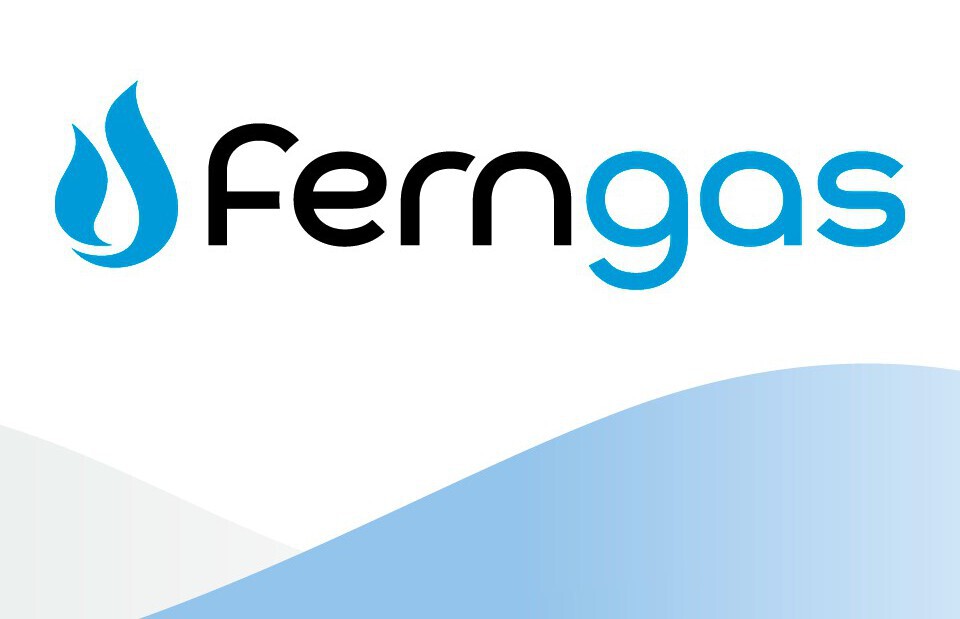 Ferngas Hintergrund Logo