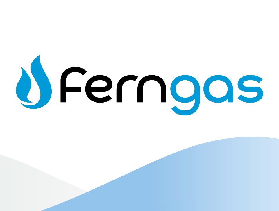 Ferngas Hintergrund Logo